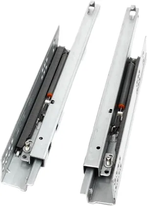 Full Extension Ball Bearing Drawer Glide 1Pair/ Lot Rebound Press to Release Push Open Under Mount Drawer Slide Rail Runner(10inches 250MM)