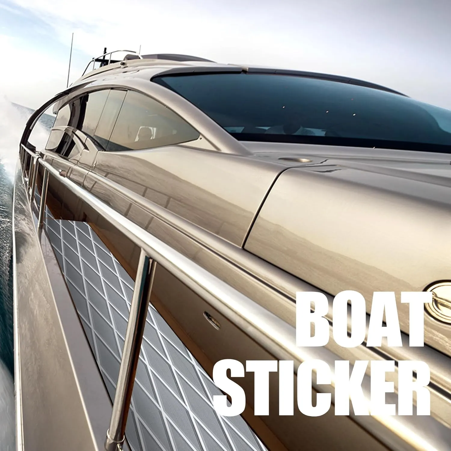 Fullfire Boat Flooring - EVA Foam Boat Decking - Marine Mat Self-Adhesive Flooring Sheet Marine Carpet for Motorboat Yacht Kayak RV
