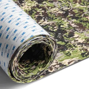 Fullfire Boat Flooring EVA Foam Decking Sheet, Camo Marine Flooring with Self-Adhesive Backing Marine Carpet for Boats Yacht Kayak RV Floor 94" x 47"/24"/16"