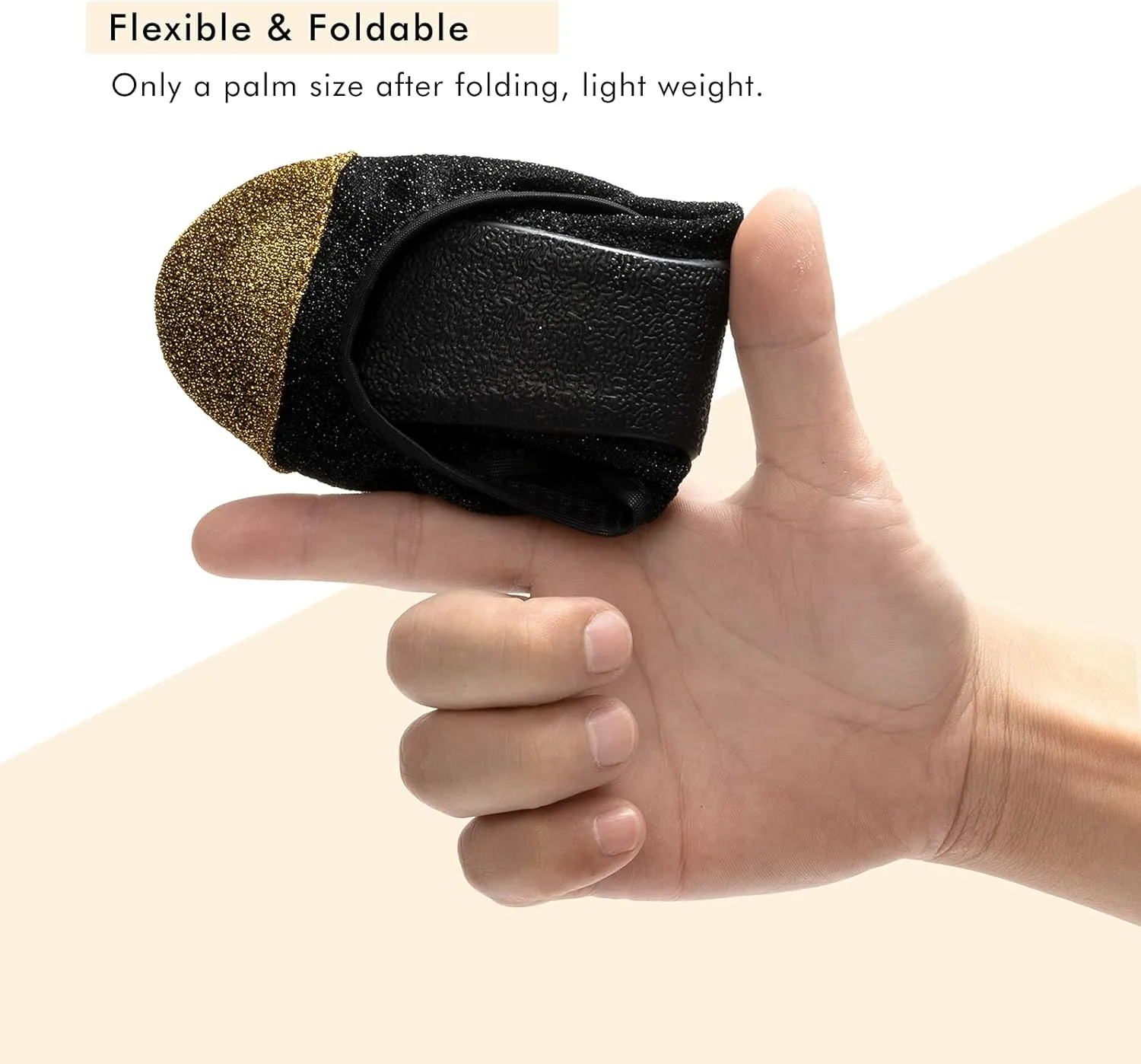 FUNKYMONKEY Foldable Ballet Flats for Women's, Comfortable Portable Travel Roll Up Walking Shoes