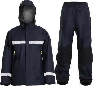 FWG Men's Pro Fishing Rain Suit: Waterproof, Reflective Jacket and Pants Set - Durable Outdoor Gear