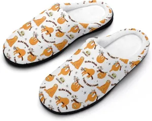 Game Print Halloween Slippers For Women Warm Memory Foam Cotton Clog House Slippers Slip-On Shoes Indoor Outdoor