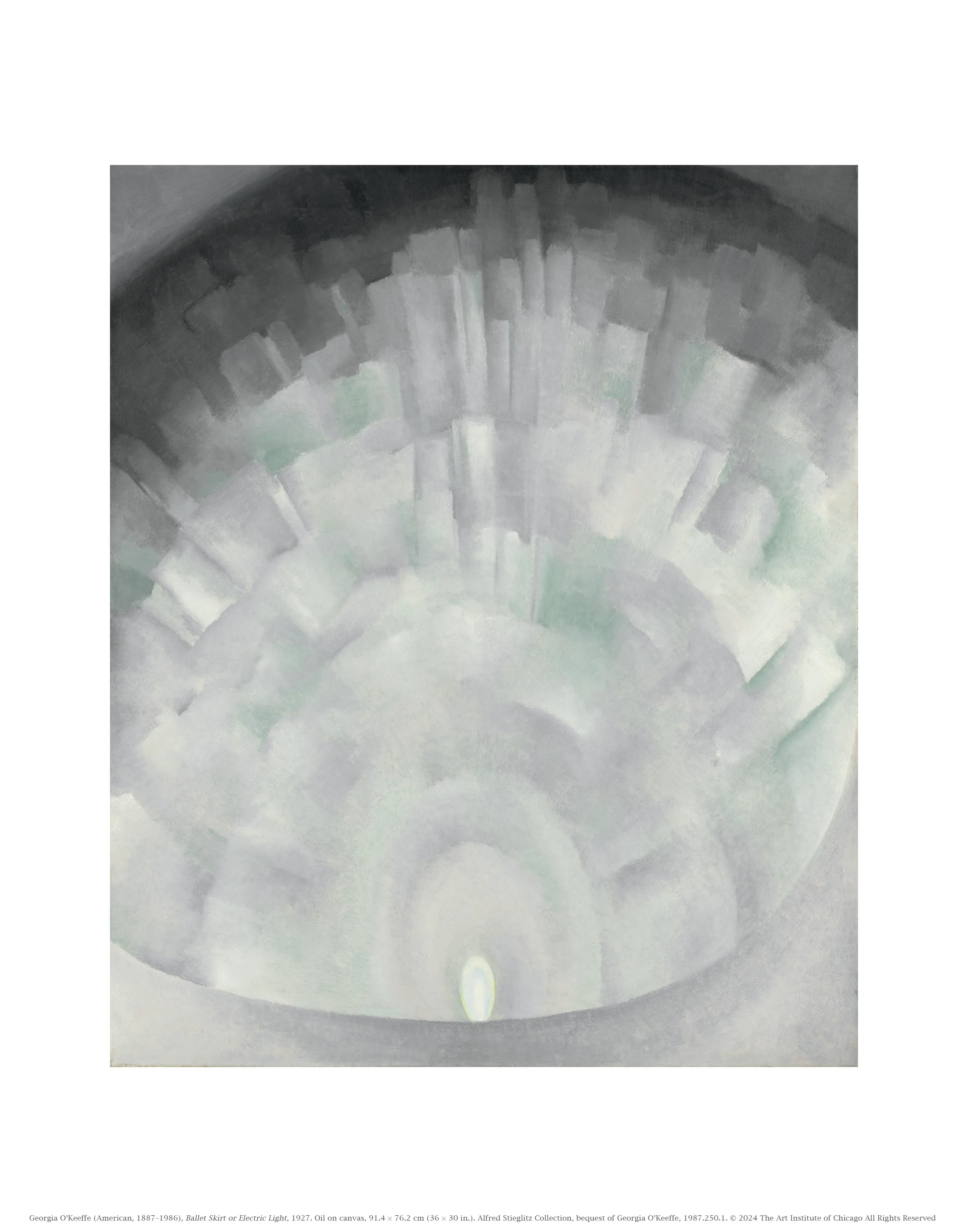 Georgia O’Keeffe Ballet Skirt or Electric Light (from the White Rose Motif) Unmatted Print