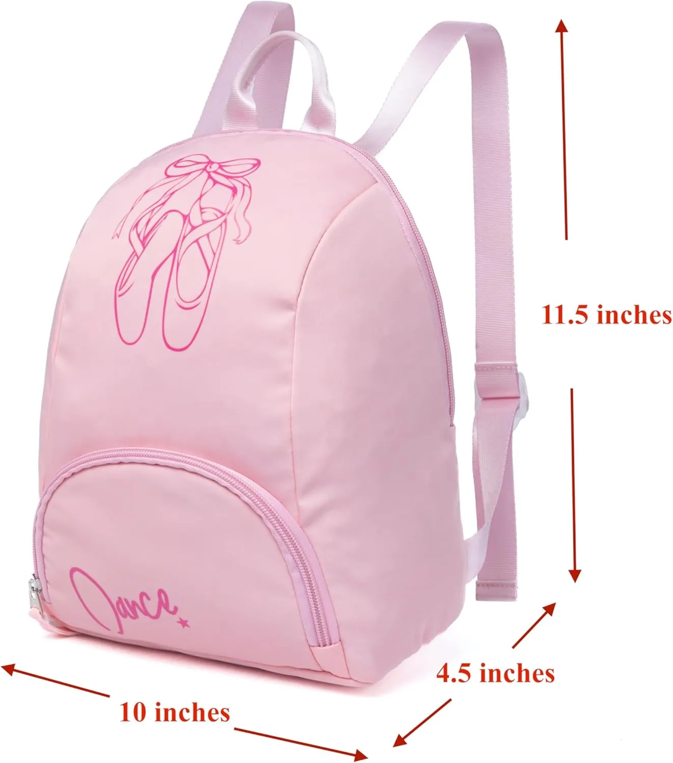 Girls Dance Bag, Ballet tutu Backpack Age 3-8 (Pink Salt)