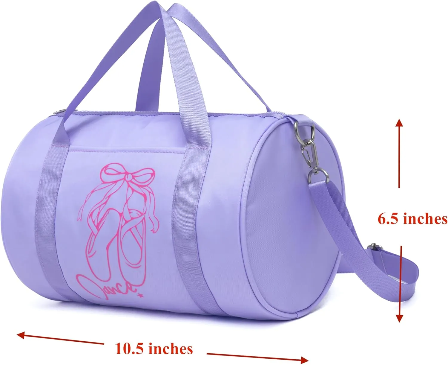 Girls Dance Bag, Mini Ballet Tutu Bag, Age 2-8 (Lavender)