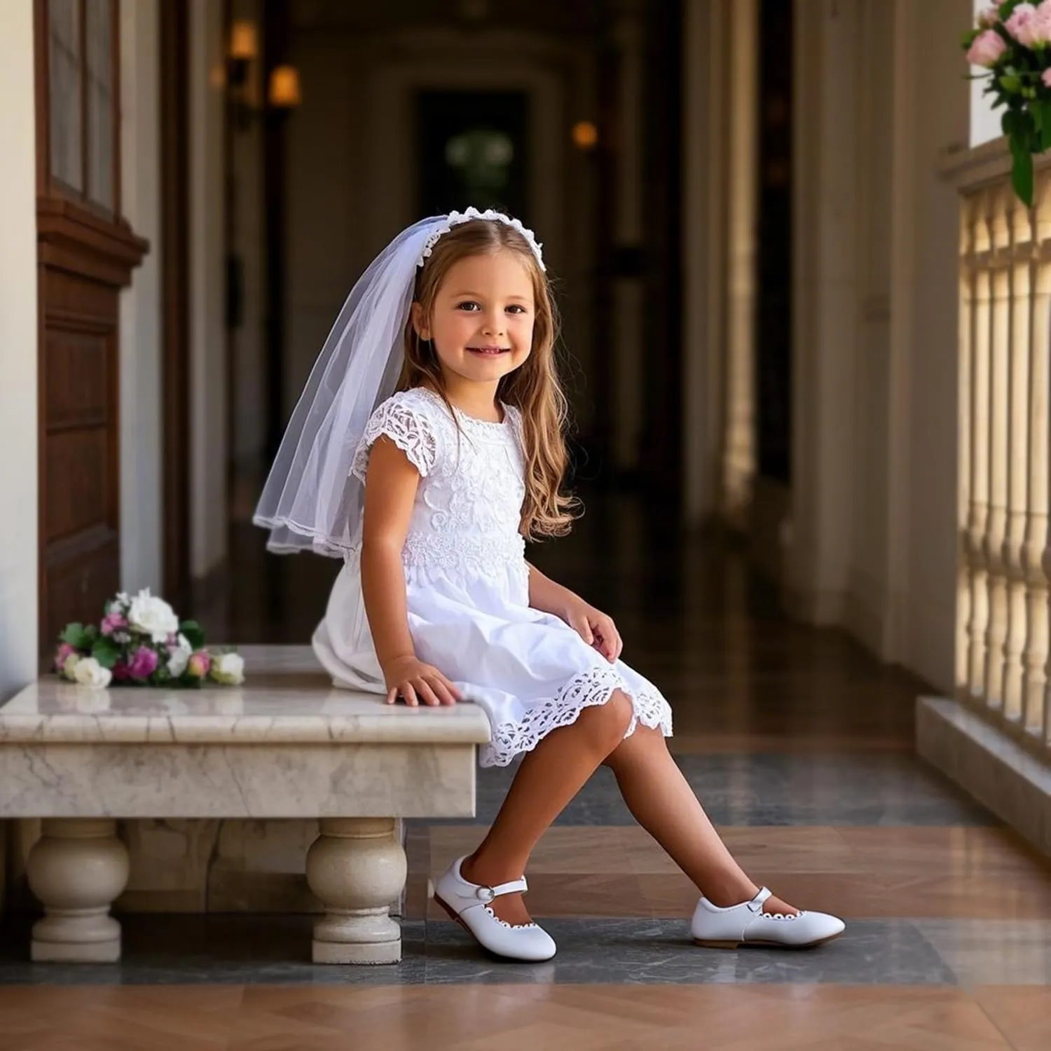 Girls Dress Shoes Ballet Mary Jane Flat Toddler Kid Bow Party Shoes