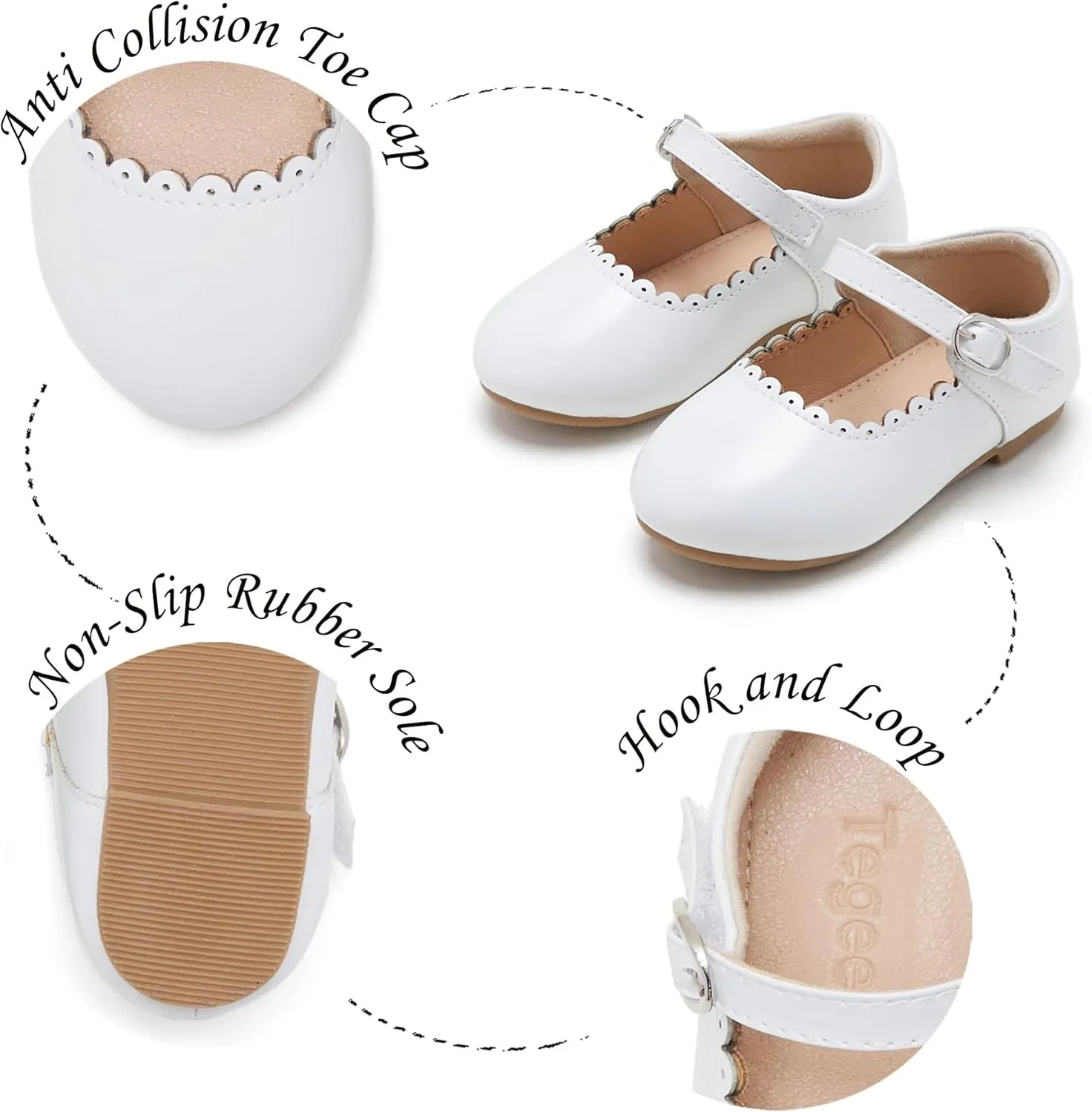 Girls Dress Shoes Ballet Mary Jane Flat Toddler Kid Bow Party Shoes