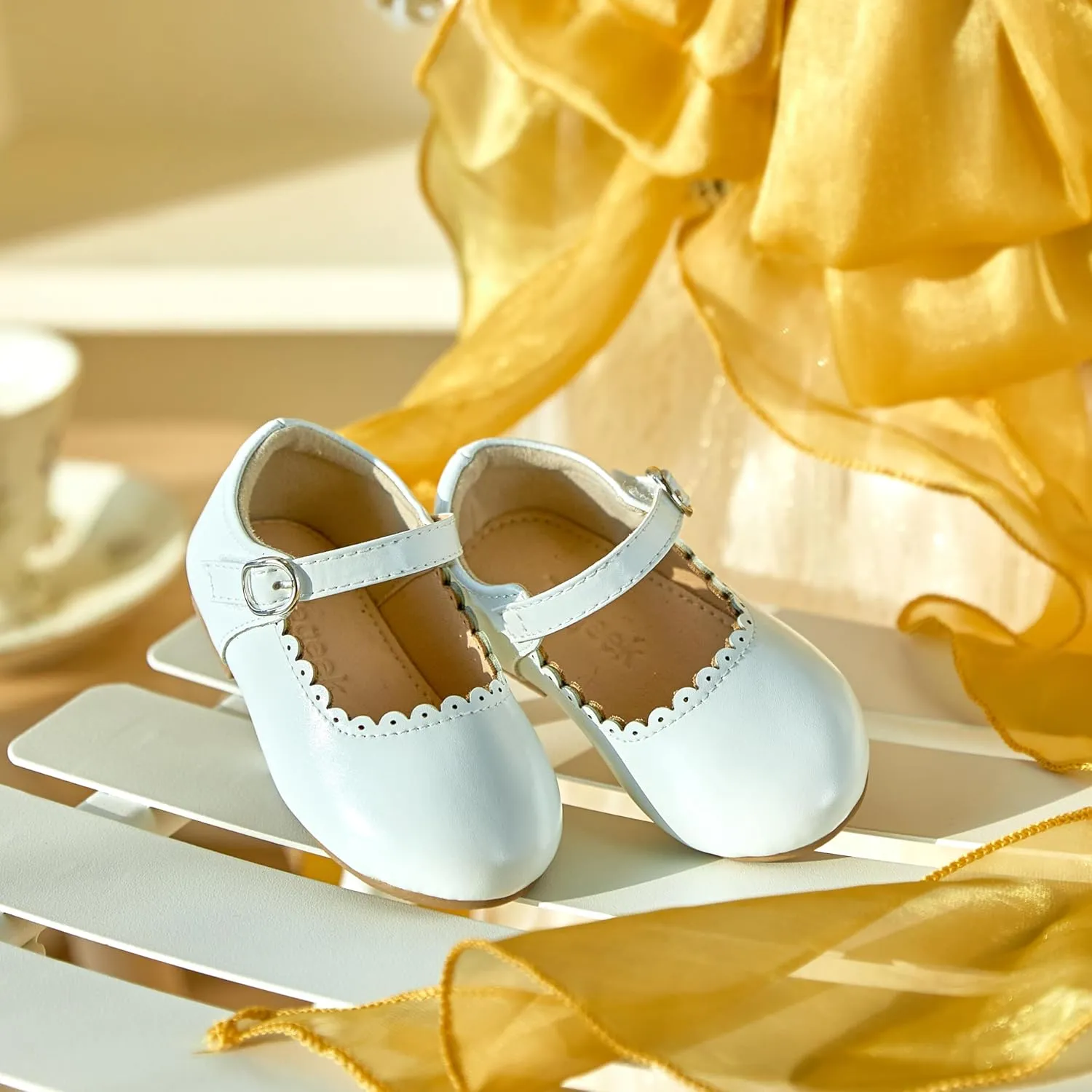 Girls Dress Shoes Ballet Mary Jane Flat Toddler Kid Bow Party Shoes