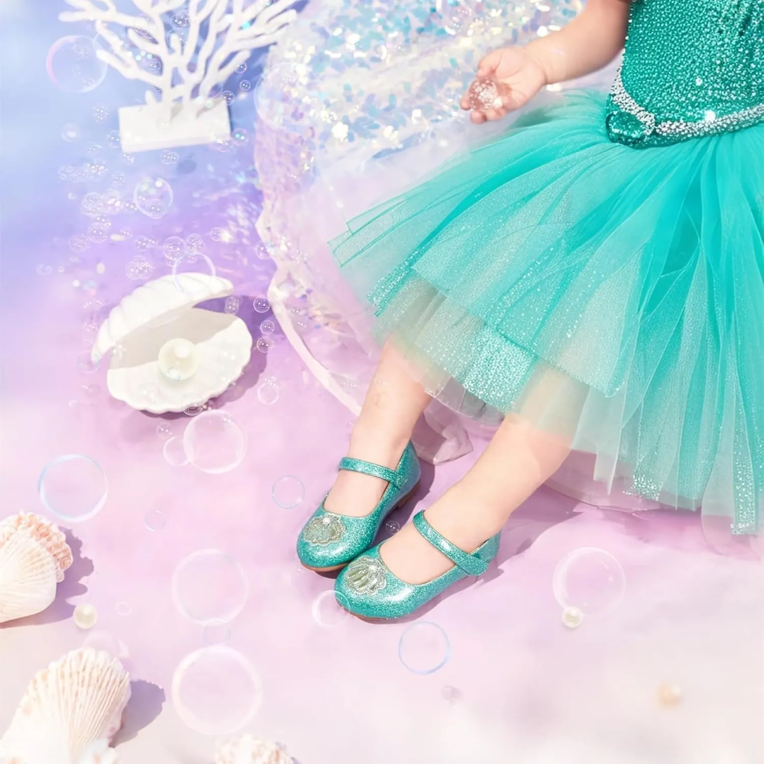 Girls Dress Shoes Ballet Mary Jane Flat Toddler Kid Bow Party Shoes