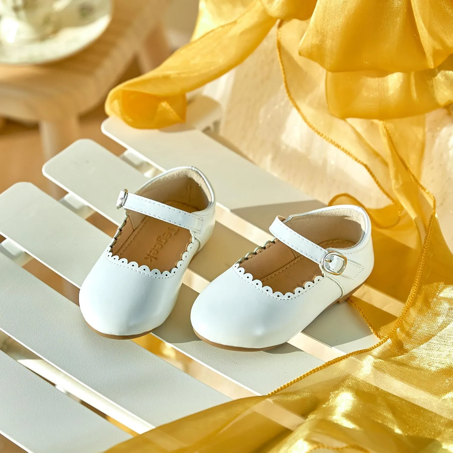 Girls Dress Shoes Ballet Mary Jane Flat Toddler Kid Bow Party Shoes