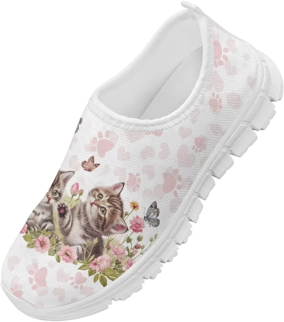 Girls Kids Slip On Sneakers Big Kids Casual Gym Tennis Shoes Soft Sole