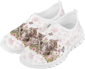 Girls Kids Slip On Sneakers Big Kids Casual Gym Tennis Shoes Soft Sole
