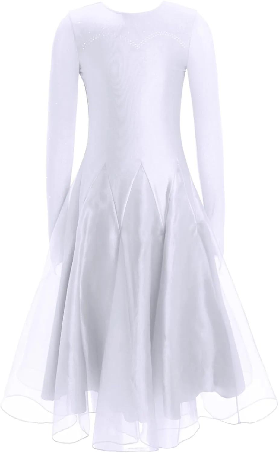 Girls Latin Jazz Ballet Dance Leotard Dress Ballroom Samba Rumba Dance Costume Lyrical Dancewear