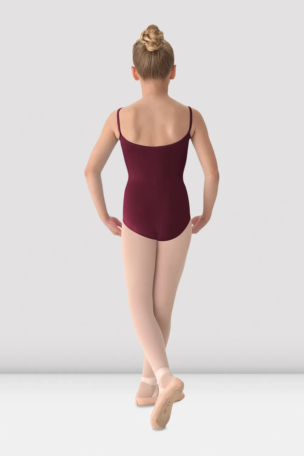 Girls Mirella Princess Seam V Front Camisole Leotard