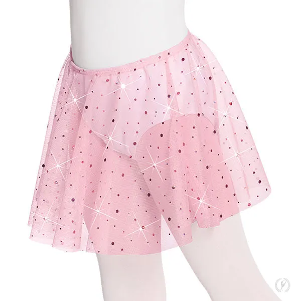 Girls Sequin Tulle Pull On Skirt