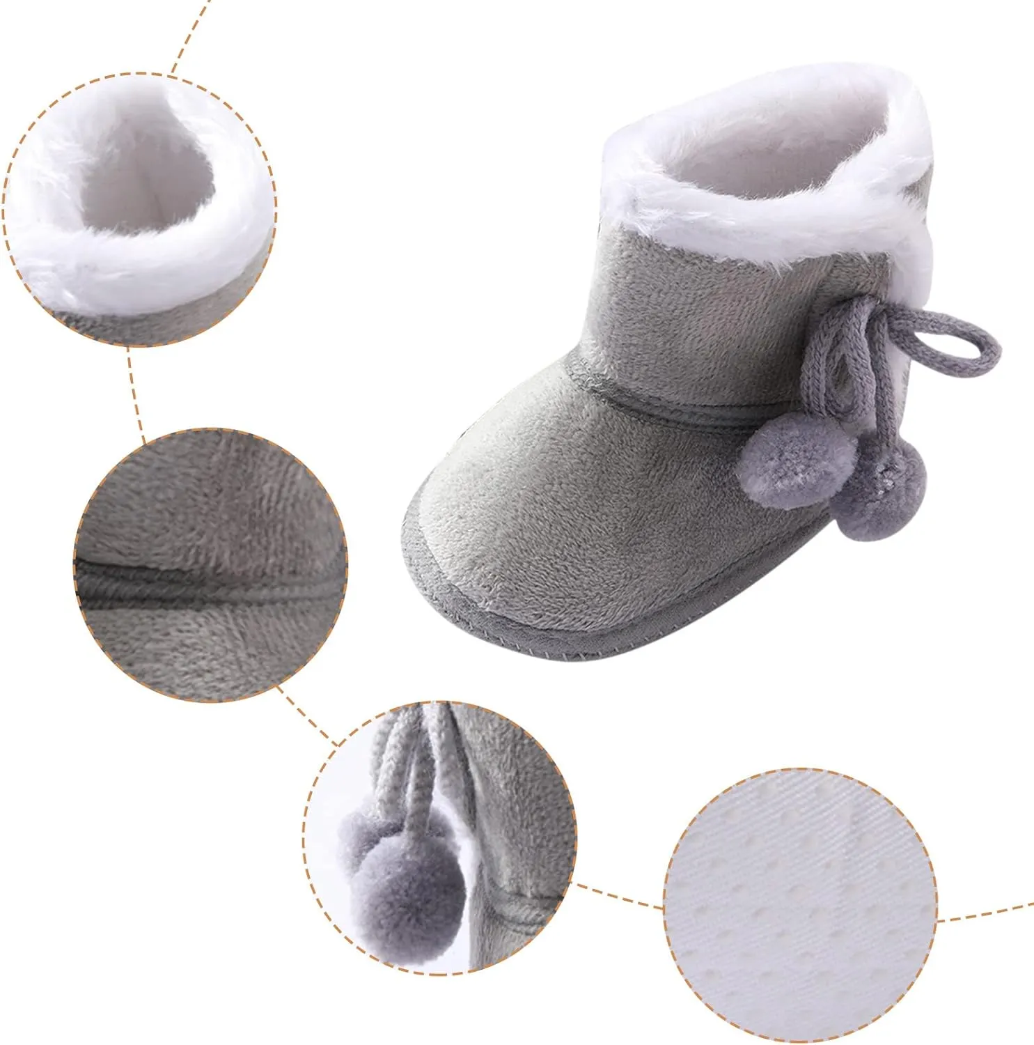 Girls Shies Snow Baby Warming Boots Soft Girls Shoes Booties Boys Toddler Infant Baby 6 9 Month Girl Shoes