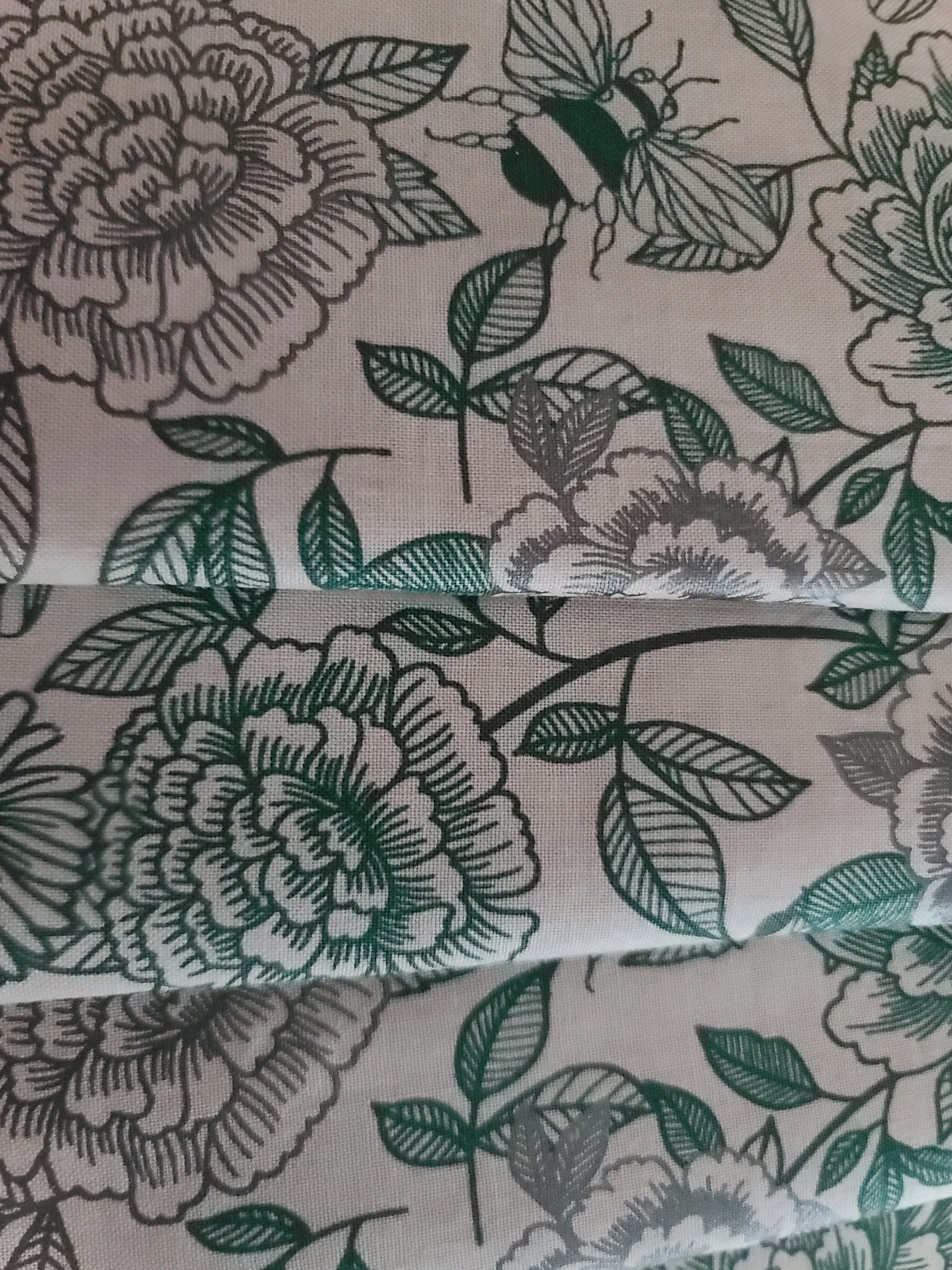 Green floral soft eyeglass soft case, sunglasses case, readers case