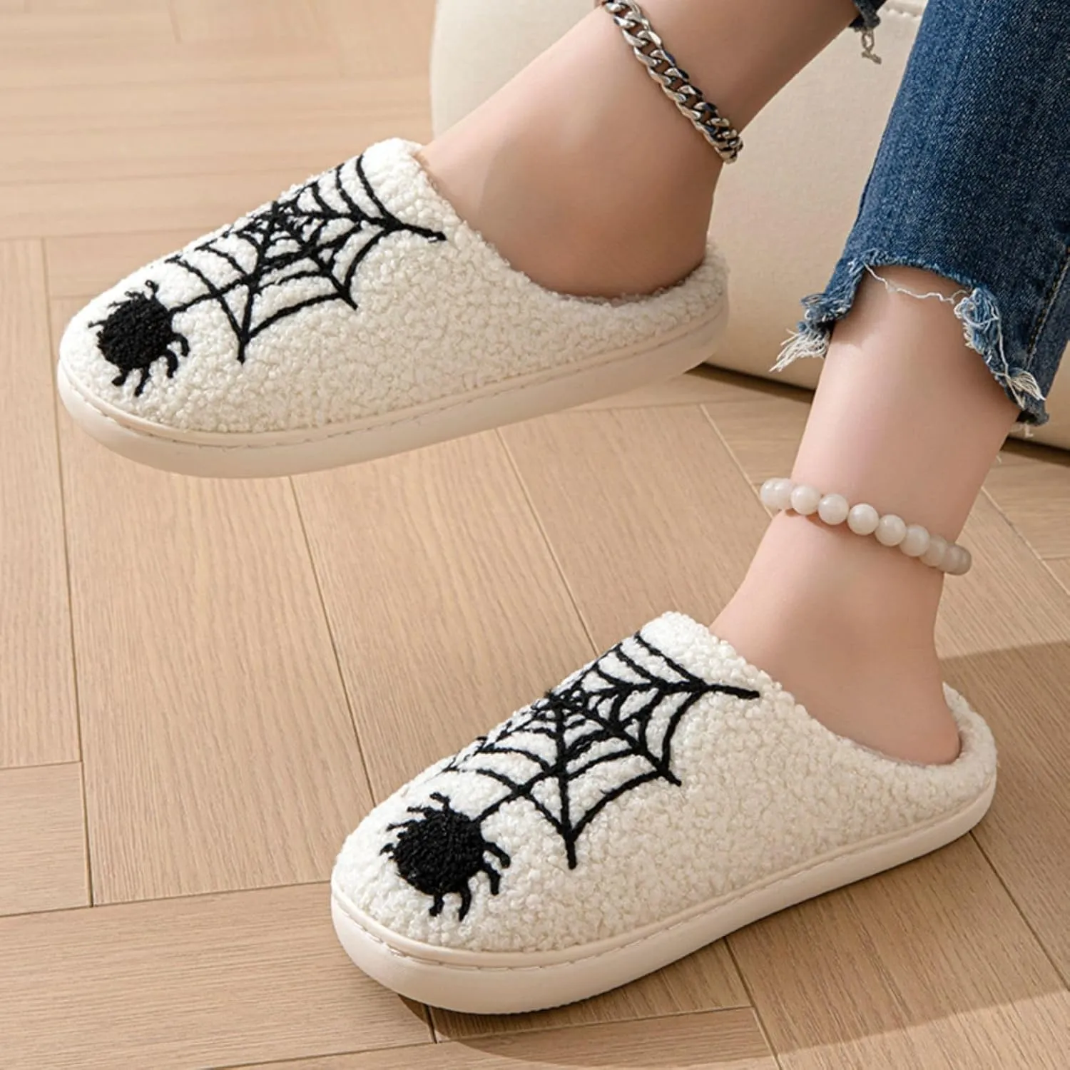 Grimace Halloween Soft Plush Comfy Slippers - Pumpkin Slippers, Slip-on, Cozy Indoor/Outdoor, Fluffy for Women & Men
