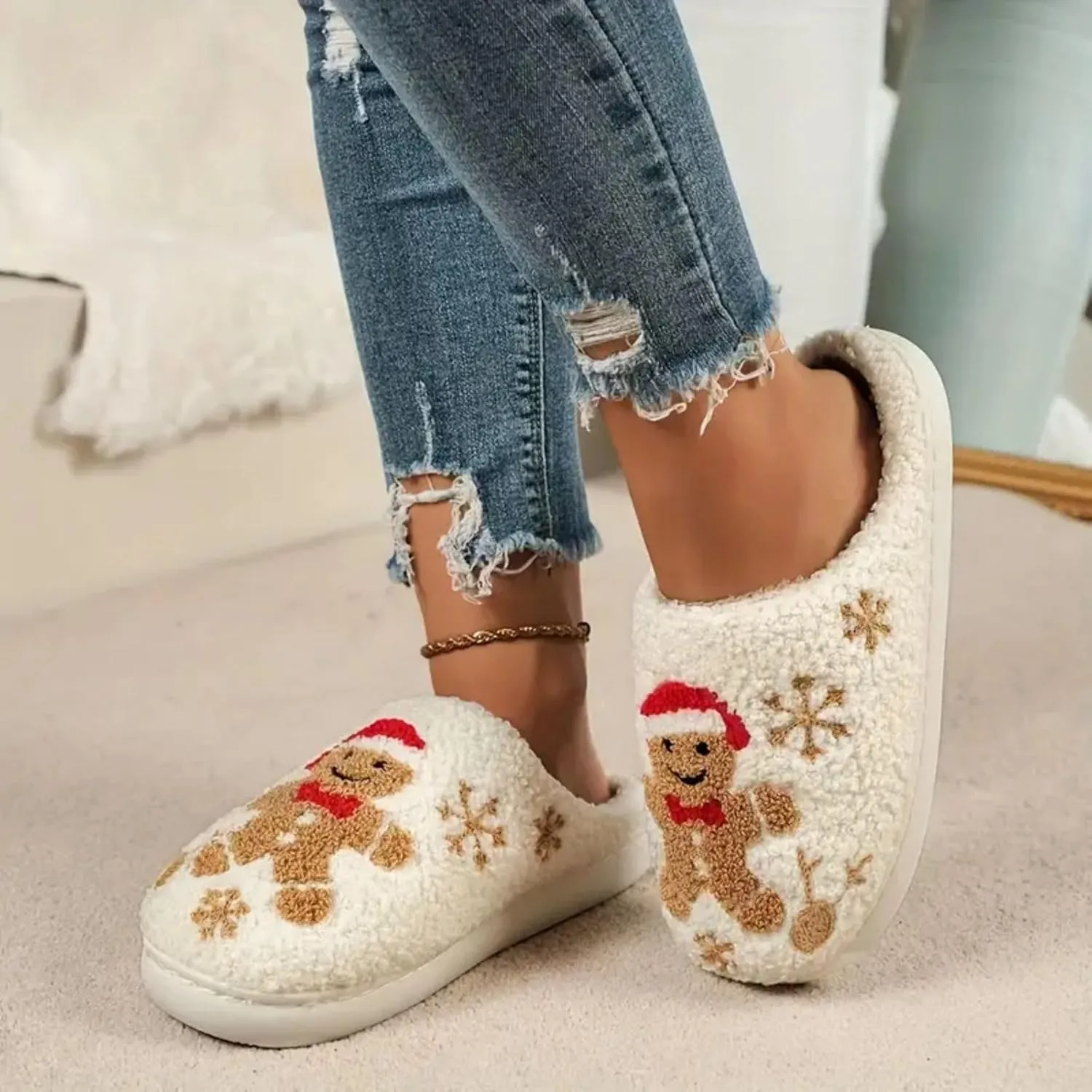 Grimace Halloween Soft Plush Comfy Slippers - Pumpkin Slippers, Slip-on, Cozy Indoor/Outdoor, Fluffy for Women & Men