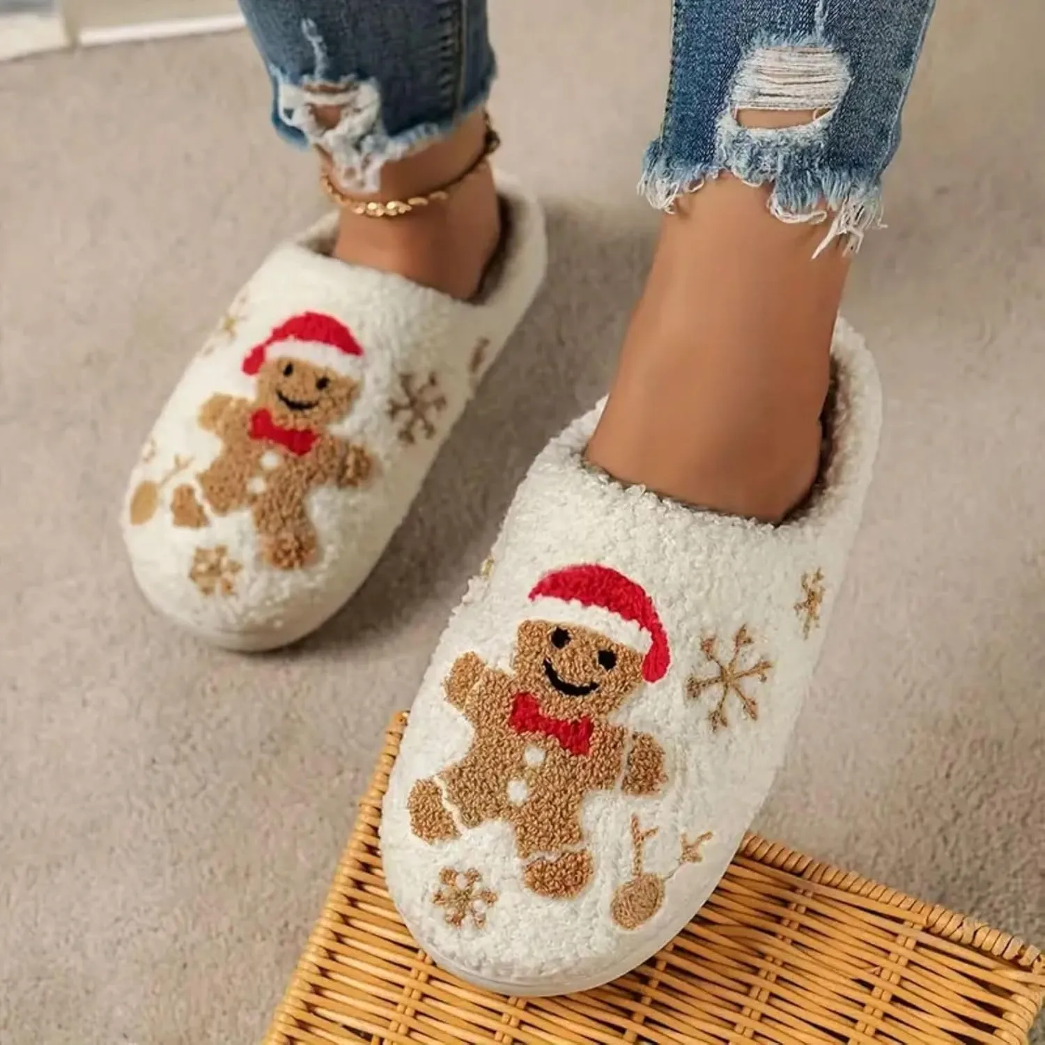 Grimace Halloween Soft Plush Comfy Slippers - Pumpkin Slippers, Slip-on, Cozy Indoor/Outdoor, Fluffy for Women & Men