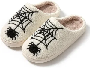 Grimace Halloween Soft Plush Comfy Slippers - Pumpkin Slippers, Slip-on, Cozy Indoor/Outdoor, Fluffy for Women & Men