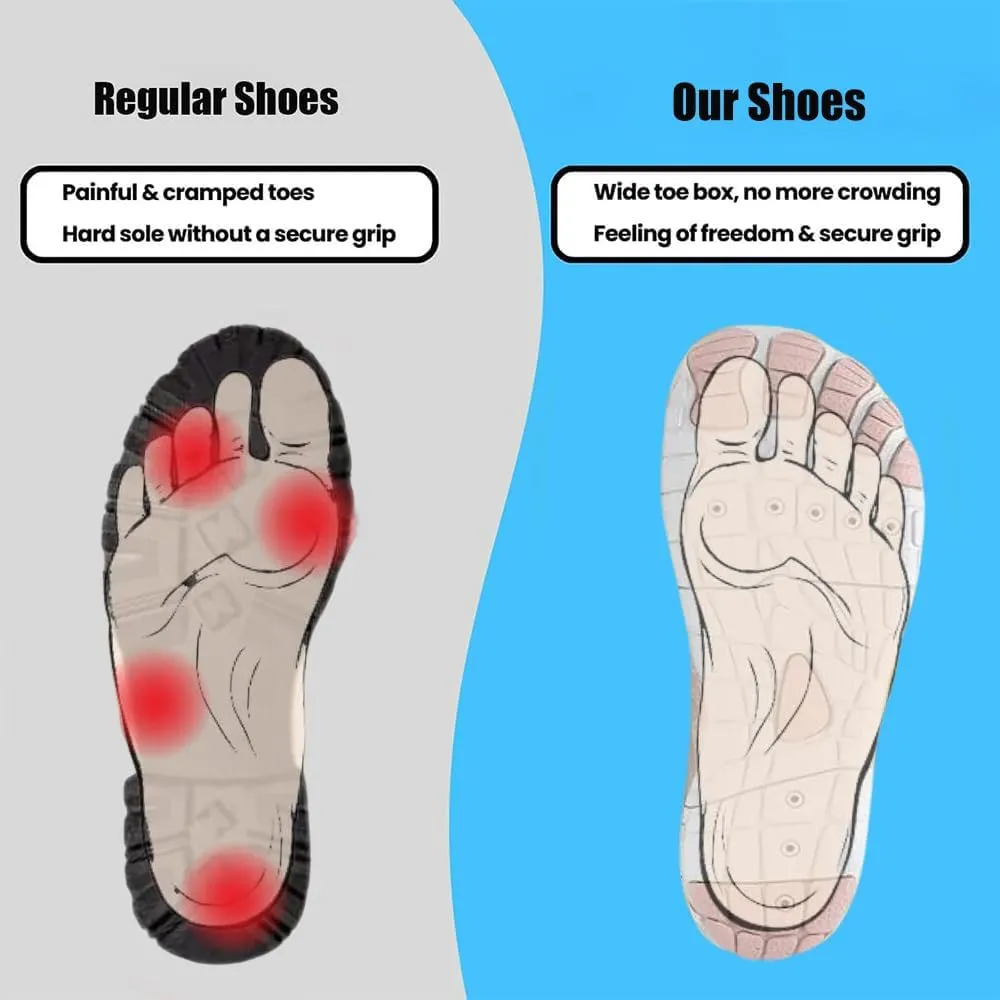 Grounded Barefoot Footwear for Women Men Neuropathy, Comfortable Lightweight Non-Slip Barefoot Shoes
