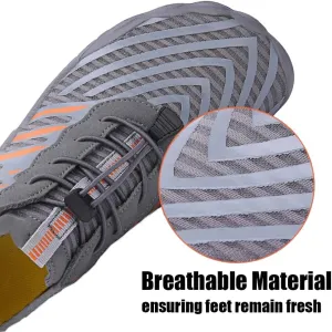GroundedFootwear for Women Men with Neuropathy, 2025 New Comfortable Lightweight Non-Slip Barefoot Shoes (Black,11 Women/9 Men)