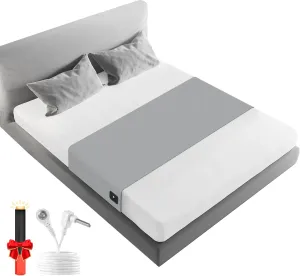 Grounding Sheets, Grounding Mattress Pads 90% Organic Cotton & 10% Pure Silver Fiber, Bed Grounding Pads for All Mattress Sizes, Grounding Kit for Healthy Sleep Therapy (52" x 27")