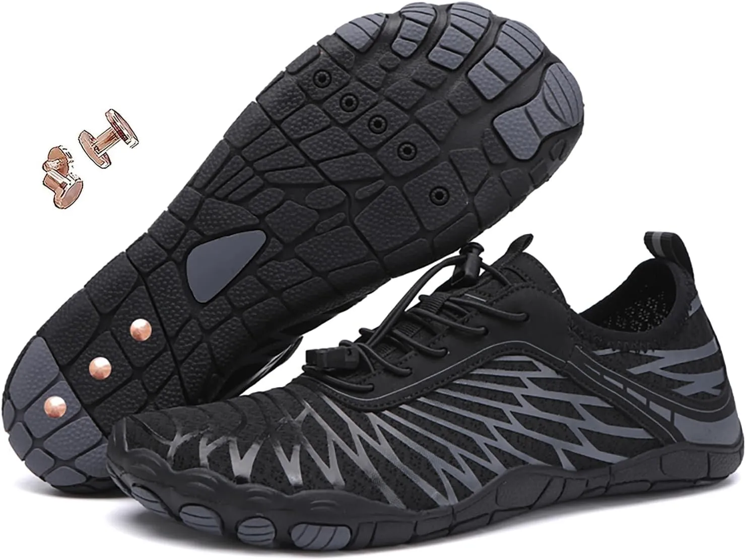 Grounding Shoes with Copper, Grounded Barefoot Footwear Hike Shoes for Women Men Waterproof Healthy Non-Slip