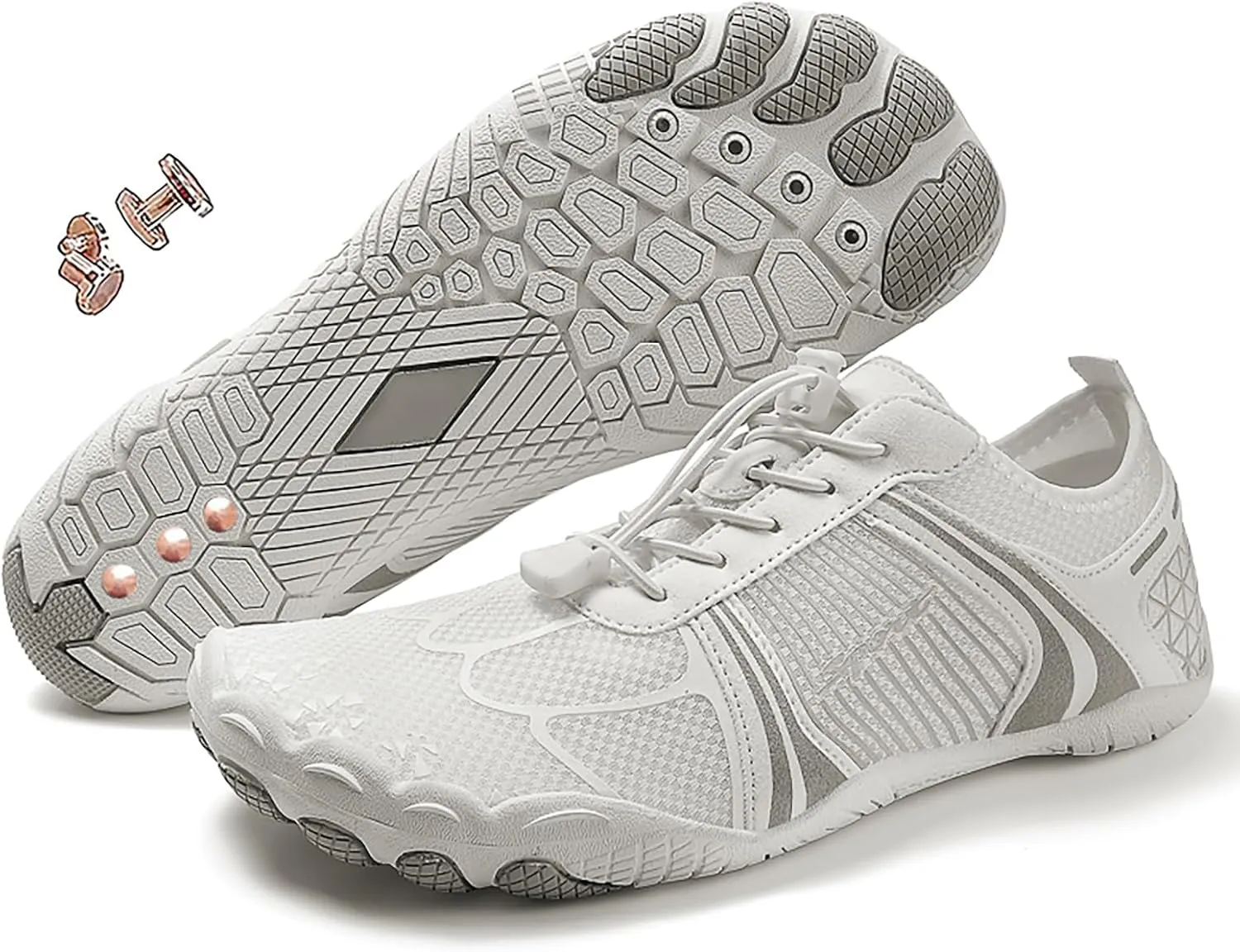 Grounding Shoes with Copper, Grounded Barefoot Footwear Hike Shoes for Women Men Waterproof Healthy Non-Slip