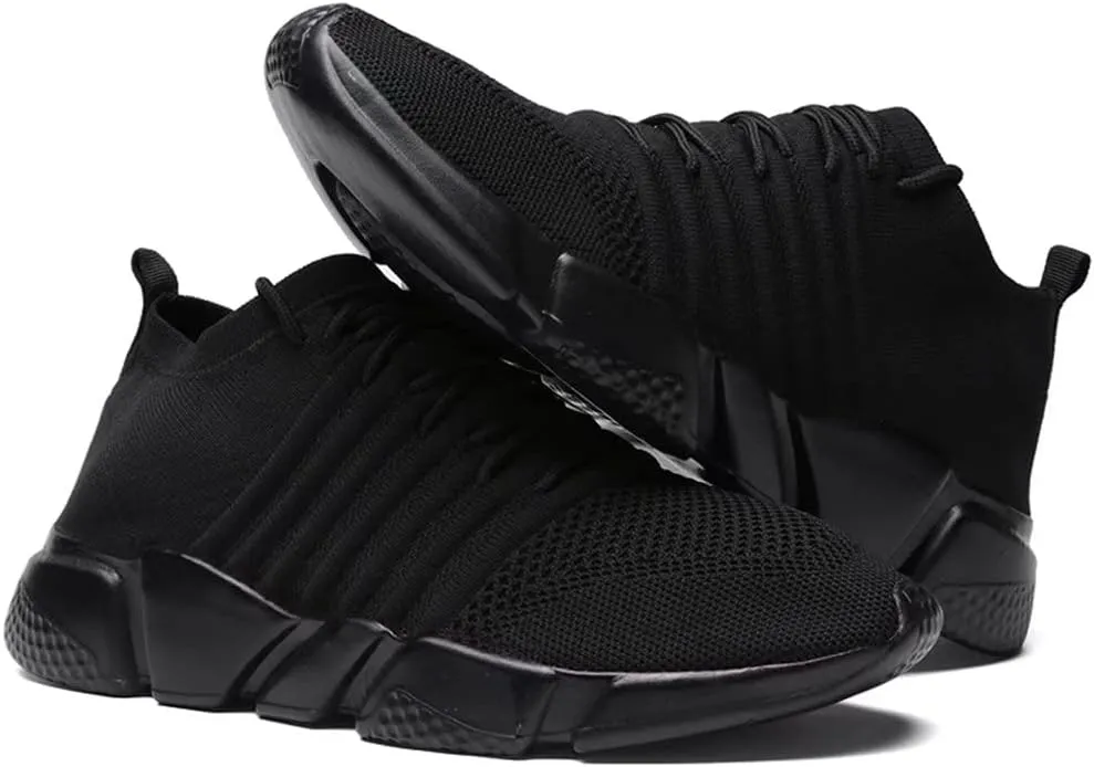 GSLMOLN Mens Womens Fashion Sneakers Unisex Slip on Ultra-Sock Knit Soft Sole Breathable Lightweight Casual Walking Shoes