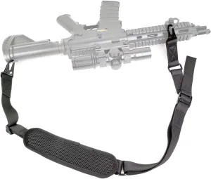 Gun Strap 2 Point Rifle Sling Quick Adjust with Shoulder Pad for Outdoor Hunting Shooting (HK Hook)