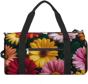 Gym Bag for Men Women Travel Duffle Bag Lightweight Weekender Duffel Bag Garden Flowers Carry on Bag