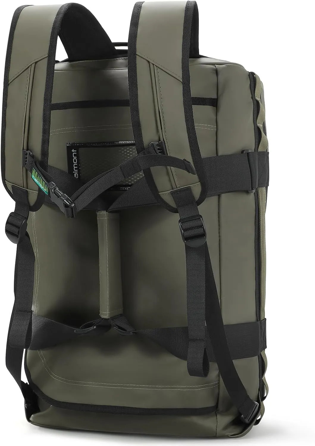 Haimont 40L Duffle Backpack, Gym Duffel Bag with Backpack Straps for Men Women, Carry on Bags for Travel, Airplane, Water Resistant, 40L, Army Green
