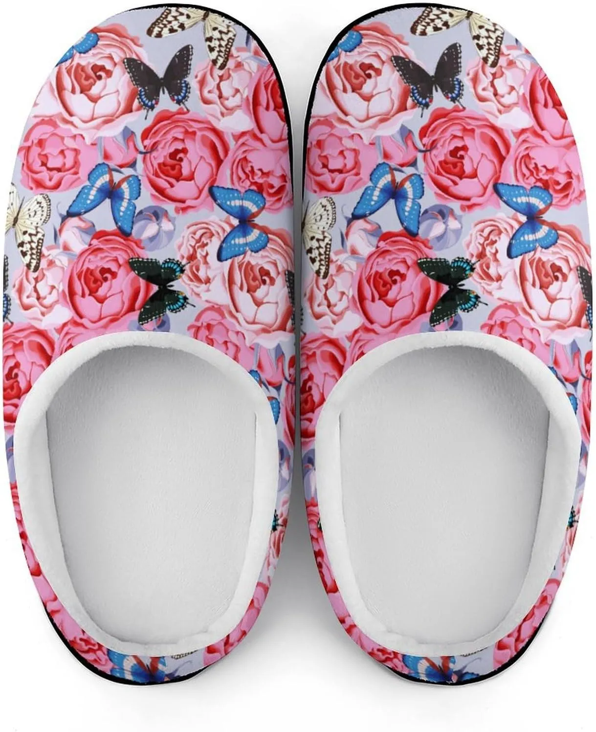 Halloween Clog Slippers Ladies Non-Slip House Slippers Womens Memory Foam Cotton Slippers Slip-On Shoes Indoor Outdoor