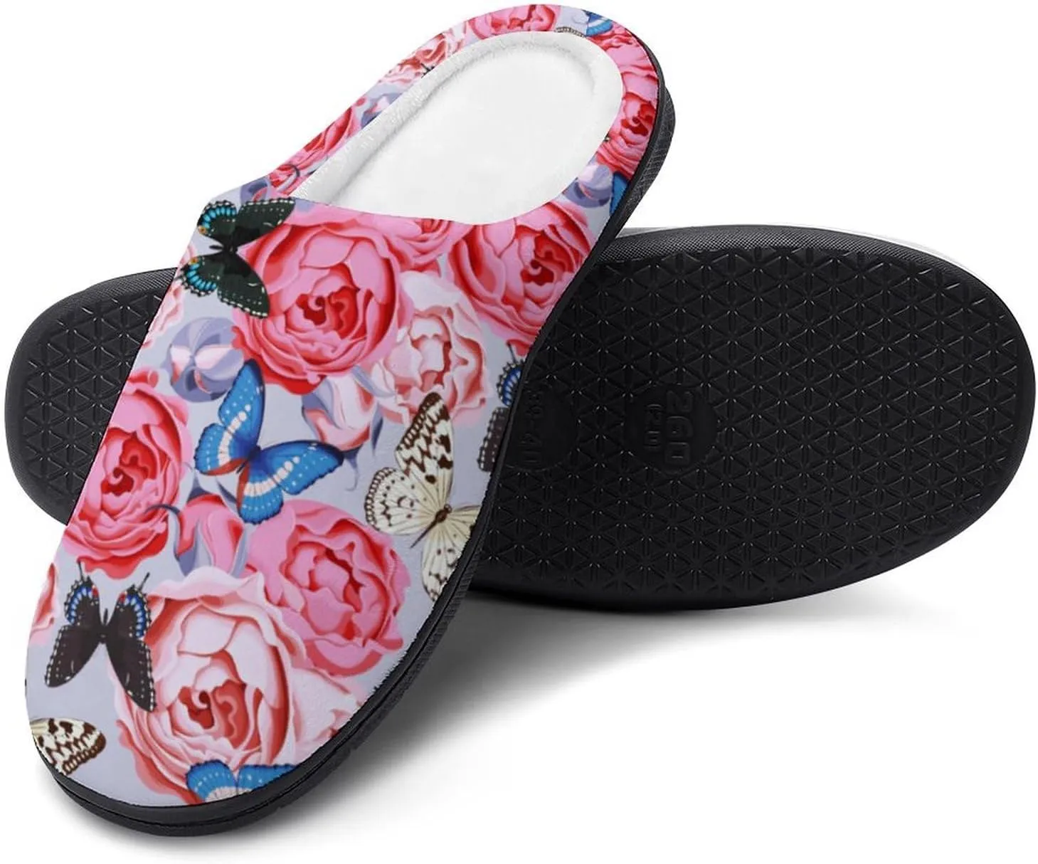 Halloween Clog Slippers Ladies Non-Slip House Slippers Womens Memory Foam Cotton Slippers Slip-On Shoes Indoor Outdoor