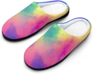 Halloween House Slippers For Woman Ladies Memory Foam Bedroom Slippers Indoor Outdoor Slip-On Shoes Soft Fall Slippers