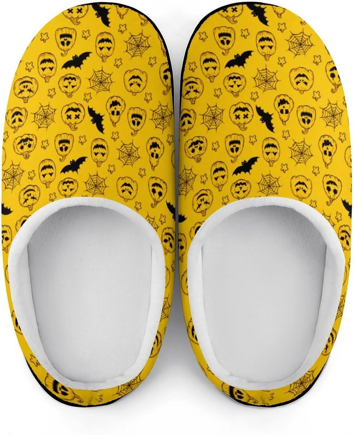 Halloween House Slippers For Woman Men Bedroom Slippers Indoor Outdoor Slip-On Shoes Non-Slip Sole Funny Fall Slippers