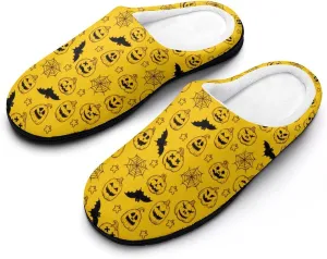 Halloween House Slippers For Woman Men Bedroom Slippers Indoor Outdoor Slip-On Shoes Non-Slip Sole Funny Fall Slippers