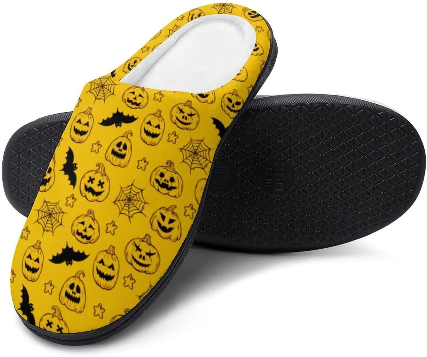 Halloween House Slippers For Woman Men Bedroom Slippers Indoor Outdoor Slip-On Shoes Non-Slip Sole Funny Fall Slippers