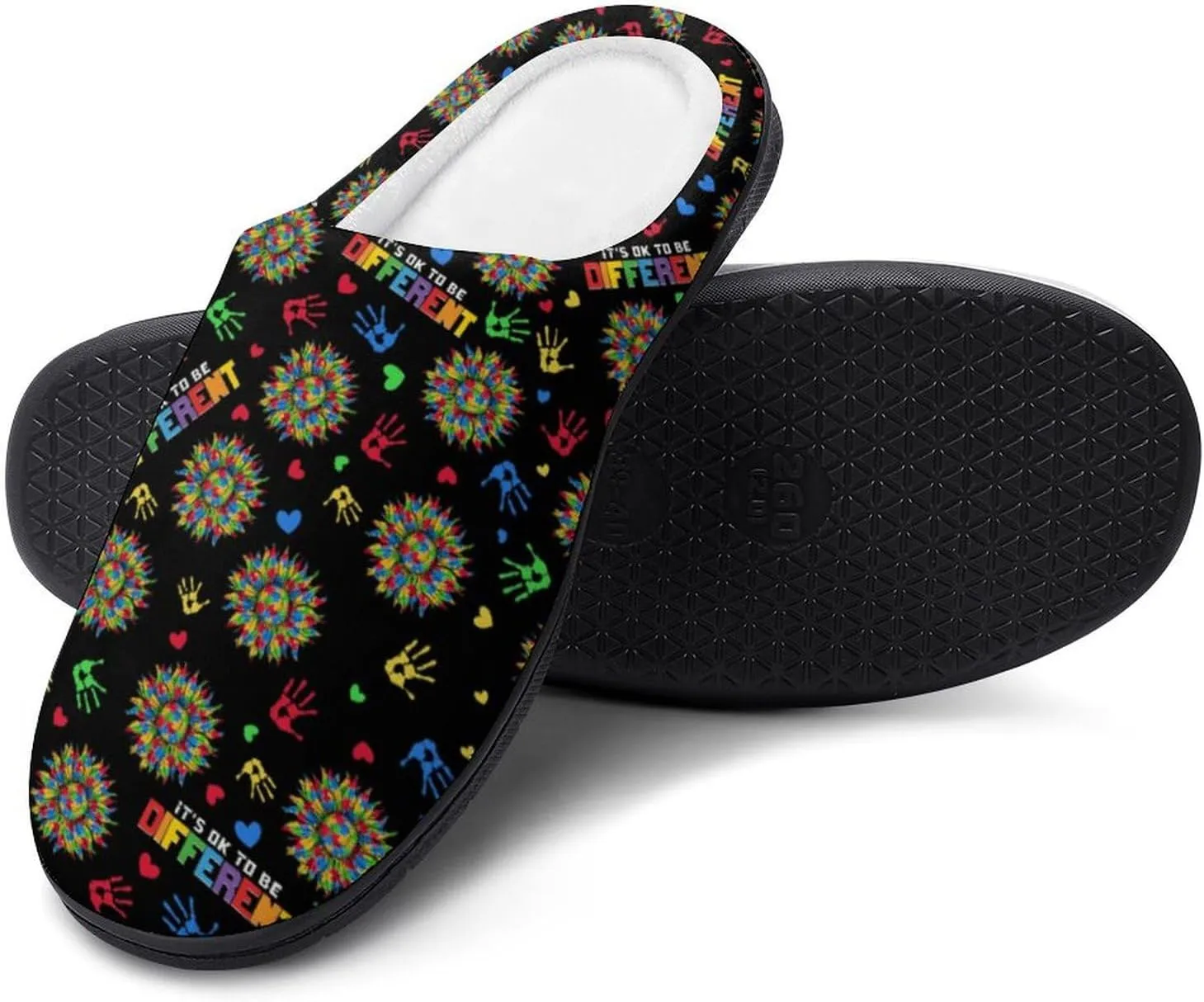 Halloween Slippers For Women Warm Memory Foam Cotton House Slippers Clogs Slippers Slip-On Shoes Indoors Outdoor
