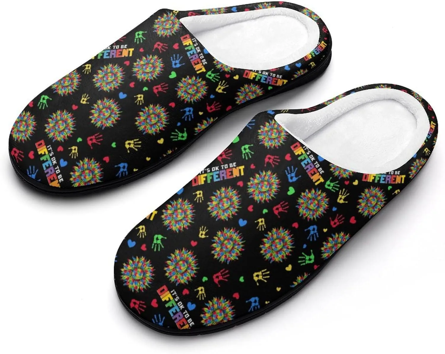 Halloween Slippers For Women Warm Memory Foam Cotton House Slippers Clogs Slippers Slip-On Shoes Indoors Outdoor