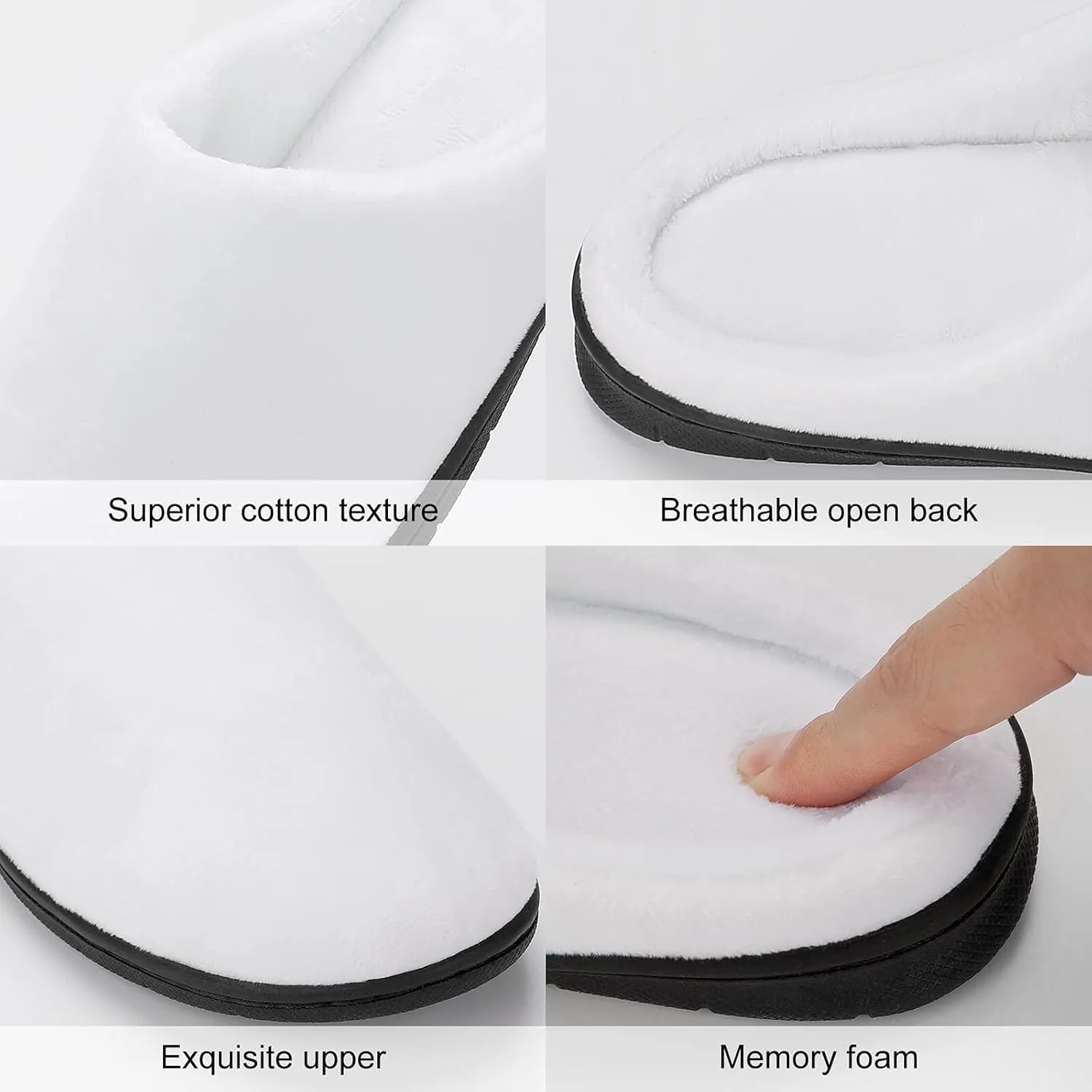 Halloween Slippers For Women Warm Memory Foam Cotton House Slippers Clogs Slippers Slip-On Shoes Indoors Outdoor