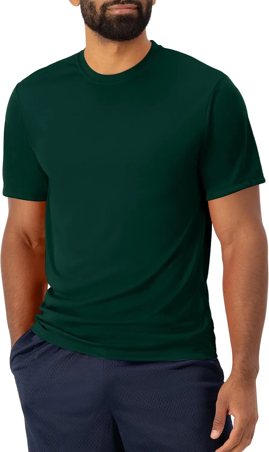 Hanes Men's T-shirt Pack, Cool Dri Moisture-wicking Performance T-shirt, Performance Tee, 40  Upf Protection, 2-pack
