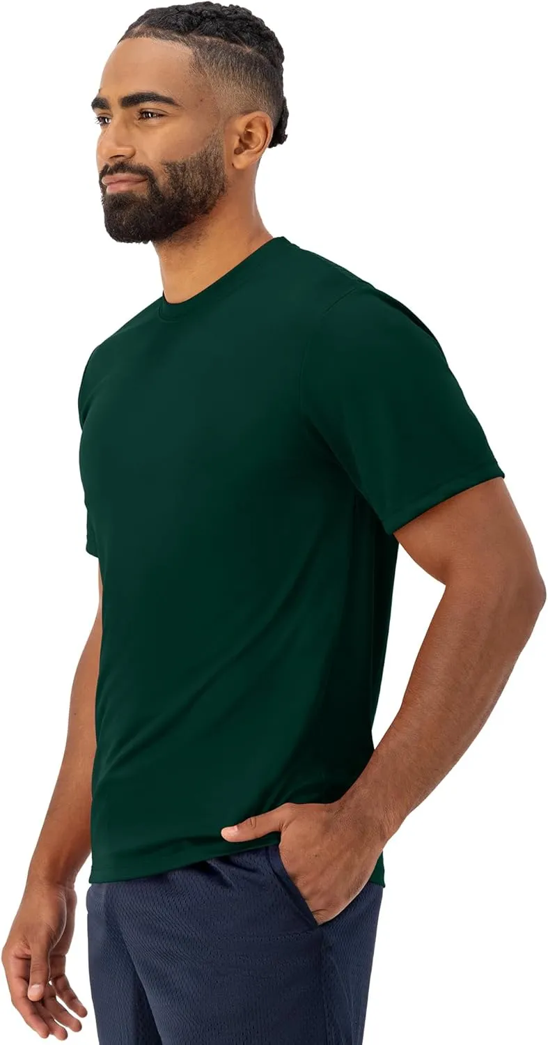 Hanes Men's T-shirt Pack, Cool Dri Moisture-wicking Performance T-shirt, Performance Tee, 40  Upf Protection, 2-pack