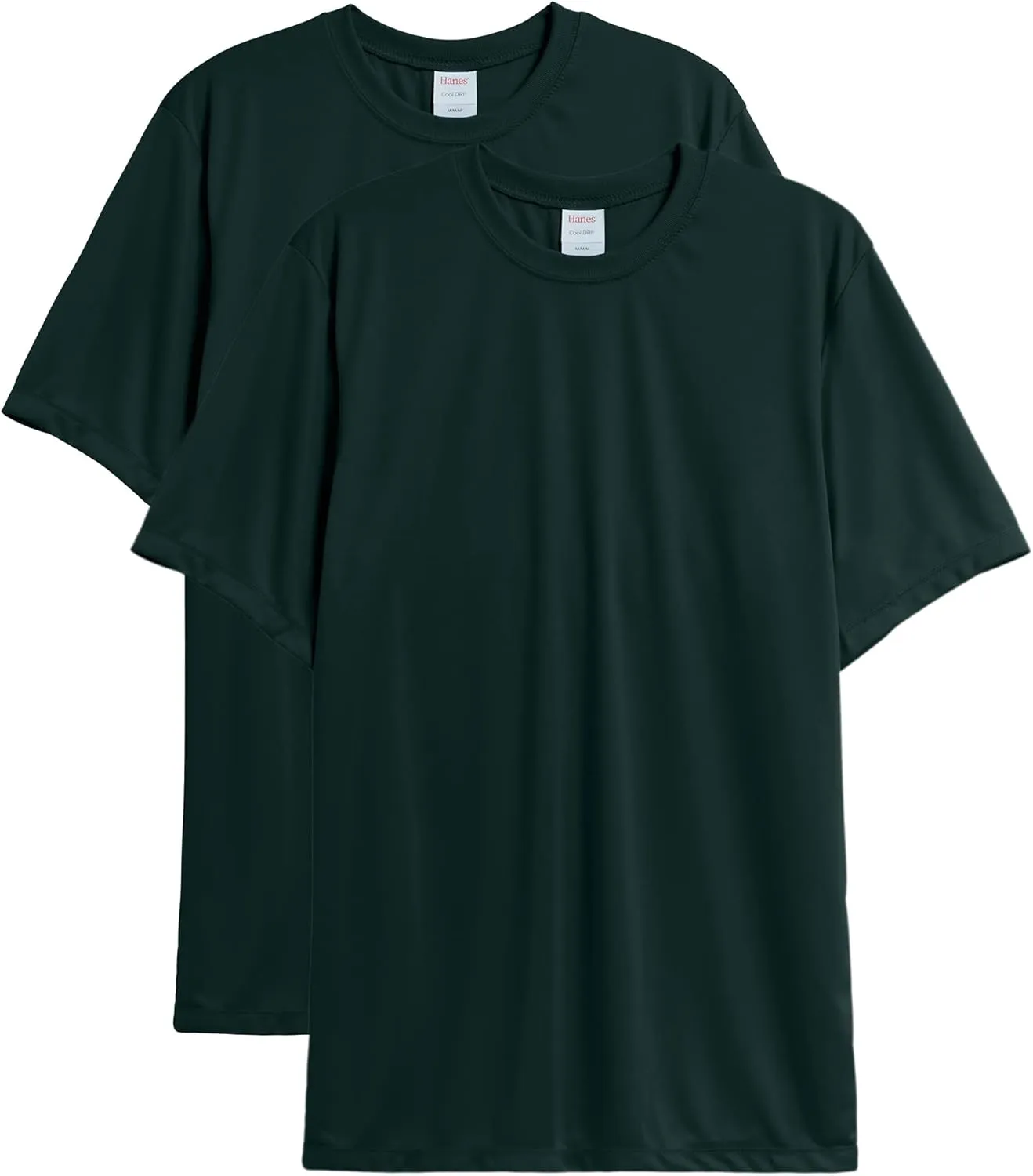 Hanes Men's T-shirt Pack, Cool Dri Moisture-wicking Performance T-shirt, Performance Tee, 40  Upf Protection, 2-pack