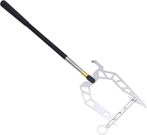 Happyyami Boat Hook Telescopic Hooks Heavy Duty Rope Ladder Ladders Threader Cord Anchor Holder Extension Pole