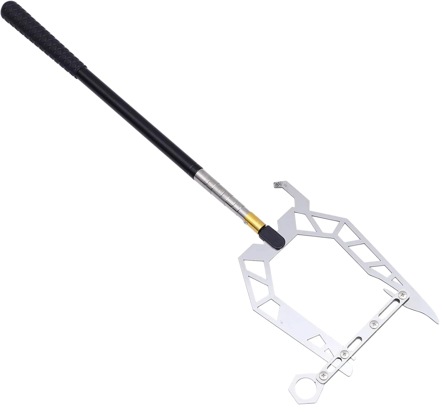 Happyyami Boat Hook Telescopic Hooks Heavy Duty Rope Ladder Ladders Threader Cord Anchor Holder Extension Pole