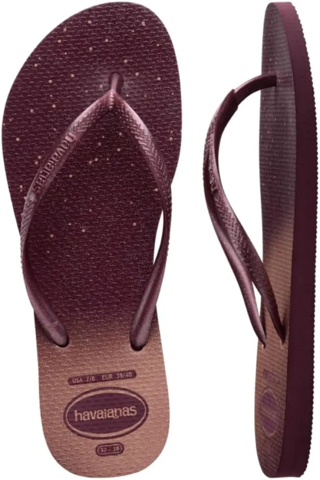 Havaianas - Slim Gloss, Stylish, Robust and Versatile Flip Flops for Women with a Touch of Glamour, Non-Slip Soles