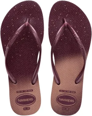 Havaianas - Slim Gloss, Stylish, Robust and Versatile Flip Flops for Women with a Touch of Glamour, Non-Slip Soles
